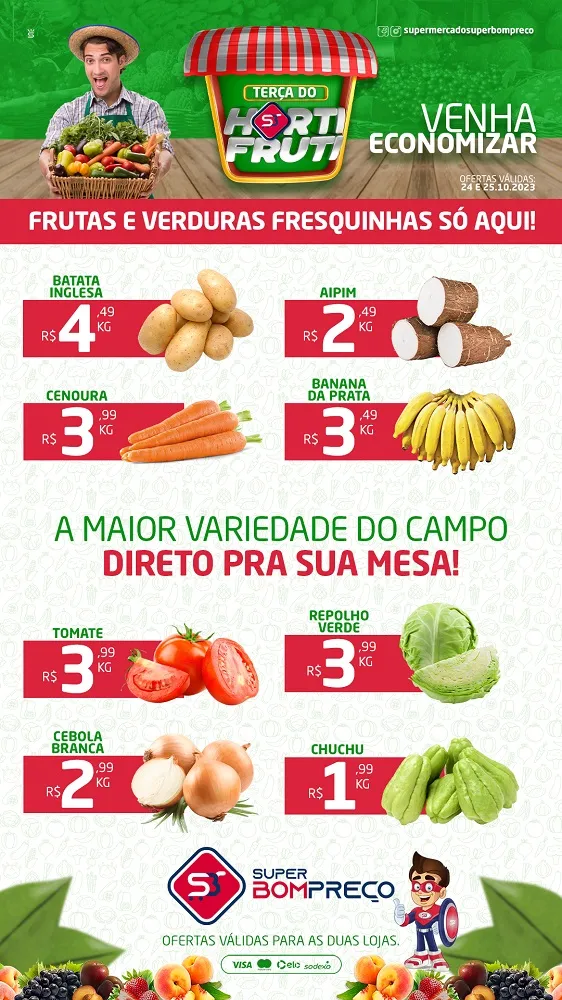 Confira as promoções no Supermercado Super Bom Preço em Brumado