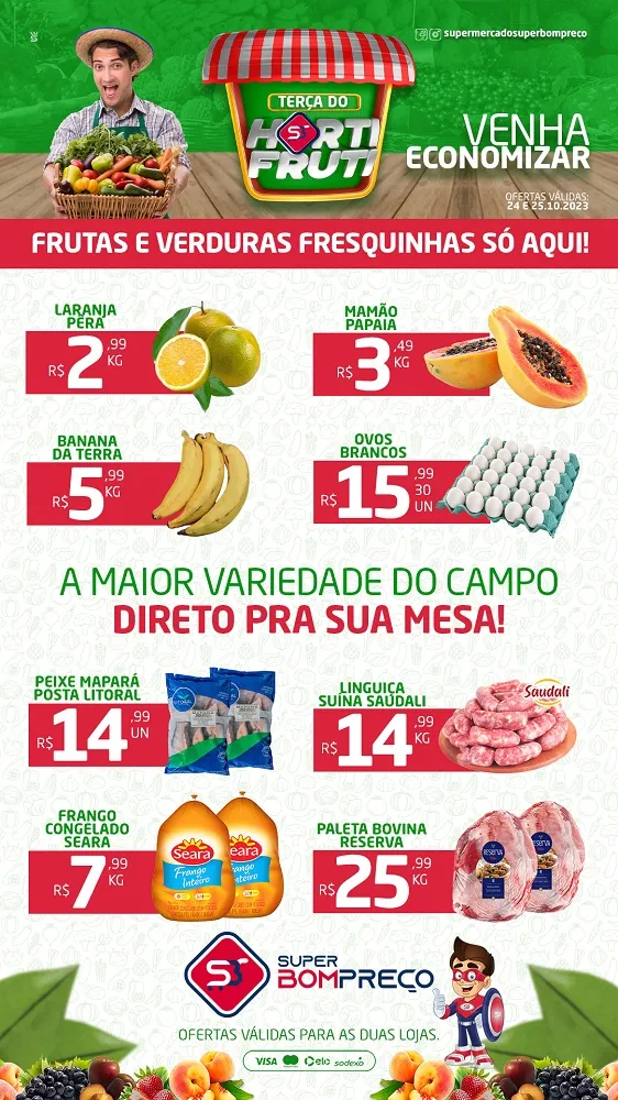 Confira as promoções no Supermercado Super Bom Preço em Brumado