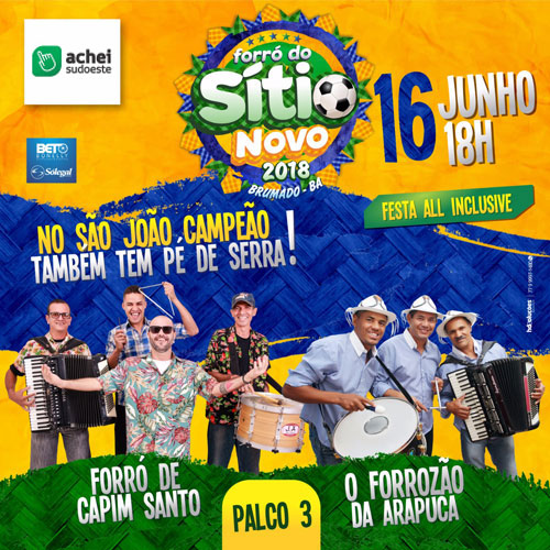 Mais um palco é confirmado no Forró do Sítio Novo 2018 em Brumado