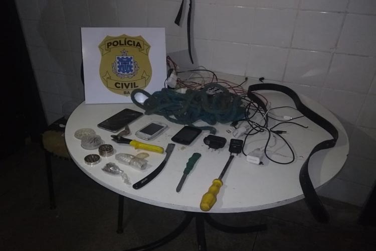 Brumado: Polícia realiza vistoria e retira vários objetos que seriam utilizados para fuga da custódia