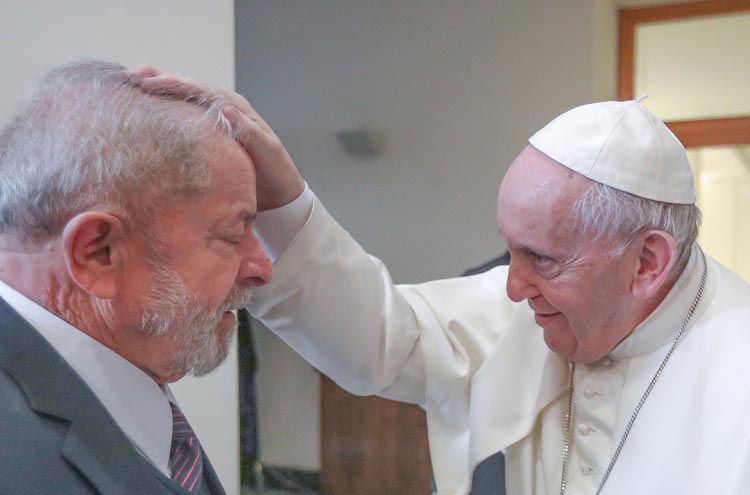 Papa Francisco se encontra com Lula no Vaticano