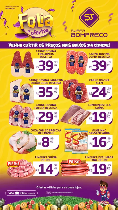 Confira as promoções no Supermercado Super Bom Preço em Brumado