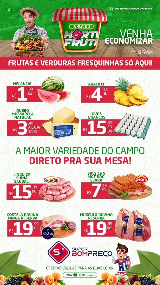 Confira as promoções no Supermercado Super Bom Preço em Brumado