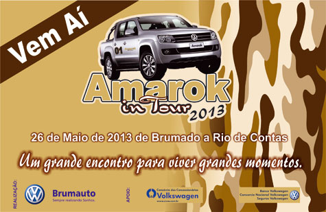 Brumauto: Amarok in Tour 2013 será realizado dia 26 de maio