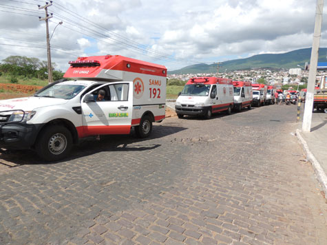 Bahia recebe mais 120 ambulâncias do Samu 192