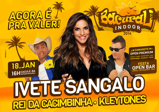 Caculé: Show de Ivete Sangalo será realizado dia 18 de janeiro no Espaço Bacurau