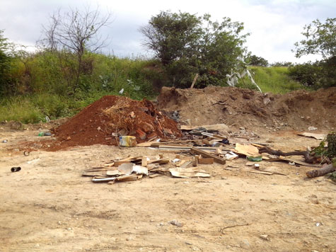 Mau exemplo: Carro de transportadora despeja lixo à margem da BR-030 em Brumado