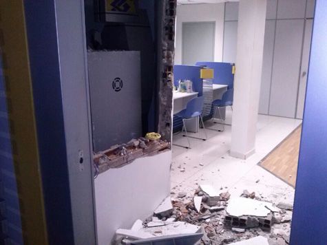 Boquira: Assaltantes explodem Posto Bancário do Banco do Brasil