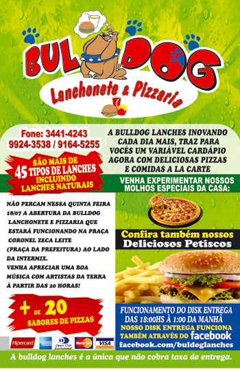 Brumado: Reinauguração da Buldog Lanchonete e Pizzaria nesta quinta (18)