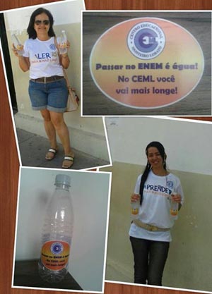 Brumado: Centro Educacional Monteiro Lobato distribuiu água mineral para candidatos do Enem