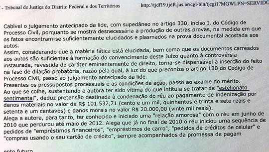 Homem terá de pagar R$ 101 mil a ex por 'estelionato sentimental'