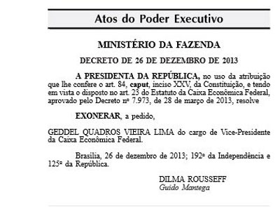 Após cobrança pelo Twitter, Geddel é exonerado de cargo na Caixa