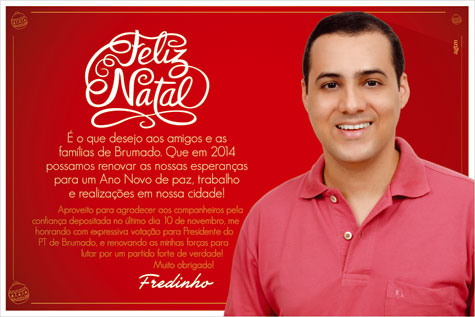 Brumado: Fredinho deseja boas festas