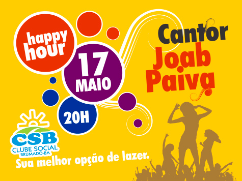 Noite de happy hour na próxima sexta-feira (17) no Clube Social de Brumado