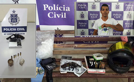 Polícia prende traficante suspeito de matar jovem na Cascalheira em Brumado