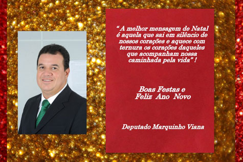 Deputado Marquinho Viana deseja boas festas aos baianos