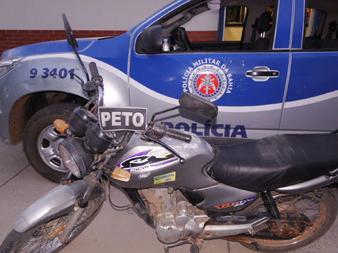 Brumado: Polícia recupera moto que foi furtada por menores