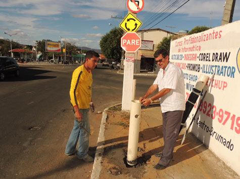 Começa instalação de novos semáforos em Brumado