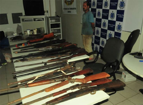 Conquista: 145 armas são apreendidas na Operação Tempestade