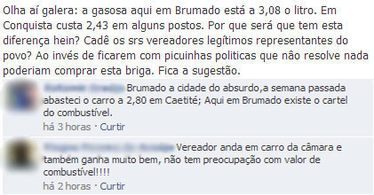 Preço da gasolina em Brumado ganha repercussão e população cobra baixa no valor