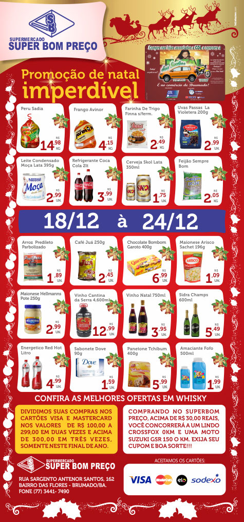 Brumado: Promoção de Natal imperdível no Supermercado Super Bom Preço