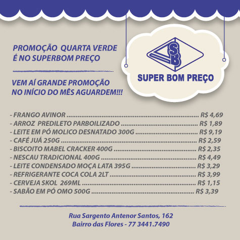 Brumado: Confira as promoções da Quarta Verde do Supermercado Super Bom Preço