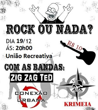 Brumado: Evento de Rock será realizado nesta sexta-feira (19)