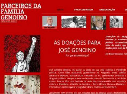 Doações para Genoino chegam a quase 60% do valor da multa