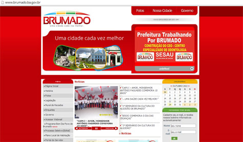 Site oficial da prefeitura de Brumado está de volta