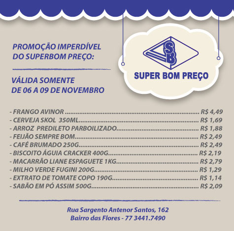 Brumado: Confira as promoções desta semana do Supermercado Super Bom Preço