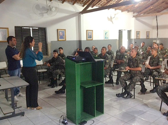 Brumado: Tiro de Guerra participa de palestra sobre saúde bucal