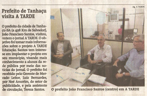 Tanhaçu: Prefeito fecha parceria com o grupo do Jornal A Tarde