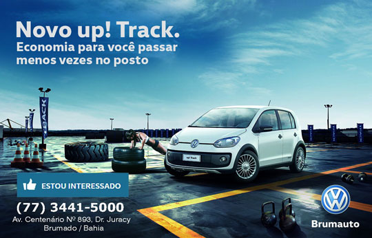 Confira o up! Track, lançamento da Volkswagen, na concessionária Brumauto