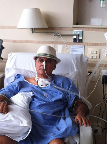 Vanderlito Júnior divulga foto do pai se recuperando