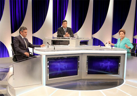 Dilma passa mal após debate com Aécio no SBT