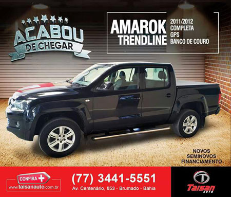 Amarok Trendline acaba de chegar na Taisan Auto em Brumado