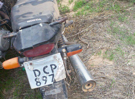 Polícia apreende motocicleta com chassi adulterado em Aracatu