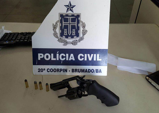 Brumado: Polícia prende indivíduo e apreende arma de fogo no povoado de Itaquaraí