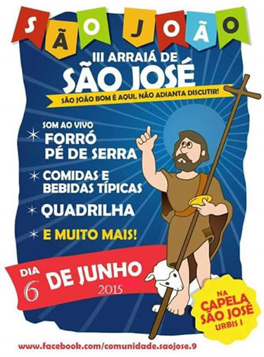 Arraiá do São José acontece em Brumado no dia 6 de junho
