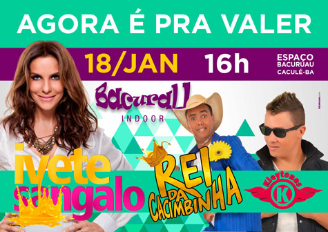 Caculé: Show da cantora Ivete Sangalo será realizado dia 18 de janeiro