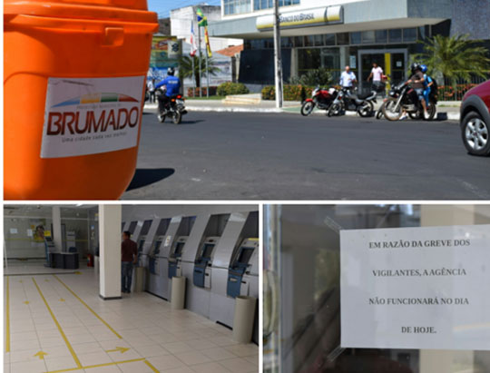 Vigilantes do Banco do Brasil entram em greve e agência fica sem atendimento em Brumado