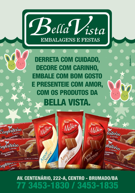 Faça uma Páscoa mais saborosa com os produtos Bella Vista Embalagens e Festas