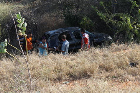 Brumado: Cinco feridos em capotamento na BR-030