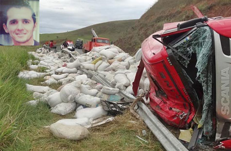 Brumadense morre em acidente com carreta em Minas Gerais