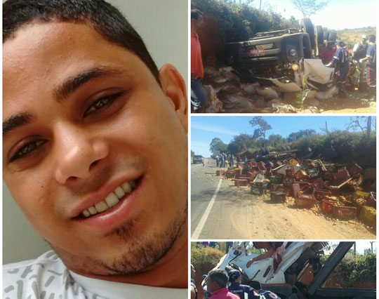 Jovem caminhoneiro que residia em Brumado morre ao tombar caminhão na BR-030 em Caetité