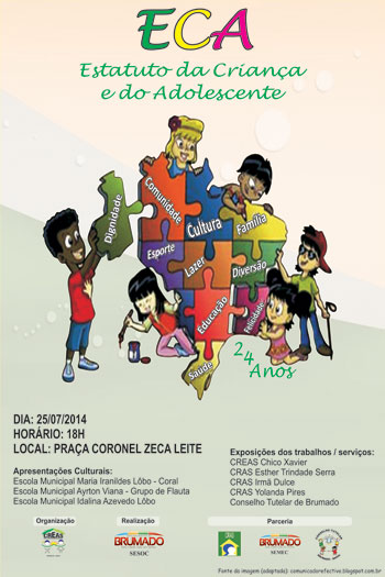 Brumado: Evento vai celebrar 24 anos do Estatuto da Criança e do Adolescente