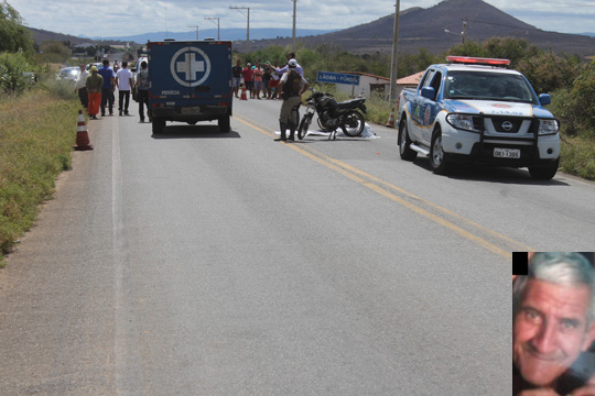 Brumado: Idoso morre ao cair de moto na BA-148