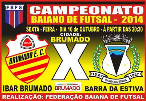 Campeonato Baiano de Futsal: Brumado e Barra da Estiva sem enfrentam pela fase classificatória