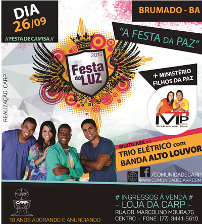 Brumado: Comunidade CARP promove Festa da Luz 2015