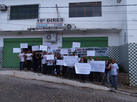 Servidores da rede estadual de saúde aderem à greve em Brumado